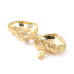 Подвески-медальоны с диффузором из латуни с микропаве из кубического циркония&nbsp;X-ZIRC-Z018-05G