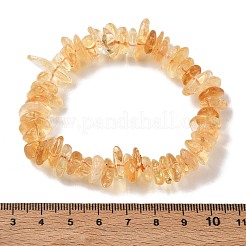 Braccialetti elasticizzati riscaldati con perline di citrino naturale&nbsp;GG-CBADCD7-02