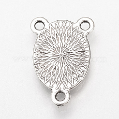Configuración del conector cabochon de aleación de estilo tibetano&nbsp;TIBE-T006-8x10-AS-LF