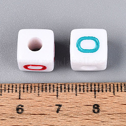 Непрозрачные акриловые европейские большие шарики отверстия&nbsp;SACR-N020-01A-01