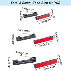 150шт 3 стиль пластиковая фурнитура для броши FIND-PH0005-64
