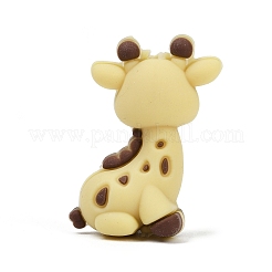 Бусины из пищевого силикона в виде оленя SIL-A011-04