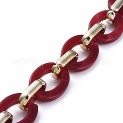 Пластиковые кабельные цепи ccb ручной работы&nbsp;AJEW-JB00682-03