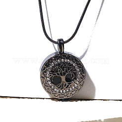 Сплав древо жизни урна пепел кулон круглая змея цепь ожерелья для женщин мужчин PW-WG68F6E-01