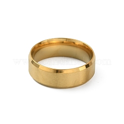 Bague en acier inoxydable 201 pour hommes et femmes&nbsp;RJEW-WH0010-06G-MG