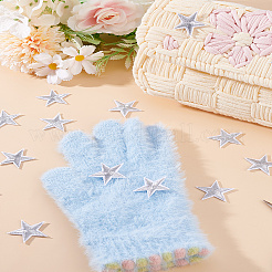 5 шт. Компьютеризированная вышивка ткань утюгом / пришить патчи&nbsp;DIY-LP0001-13B