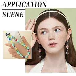 240шт 8 цвета бусины из полимерной глины ручной работы CLAY-FH0001-13