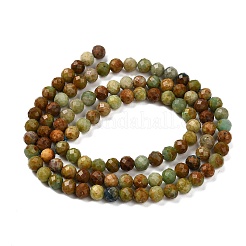 Натуральные бусы из хризоколлы и лазурита&nbsp;X-G-G278-B01-4mm