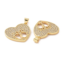 Латунные микро проложить кубического циркония подвески&nbsp;ZIRC-I063-26G