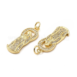 Ottone micro spianare pendenti zirconi&nbsp;KK-E068-VB089
