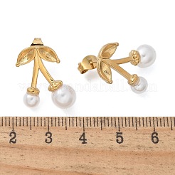 Серьги-гвоздики из нержавеющей стали 304 вишневые&nbsp;EJEW-L287-066G