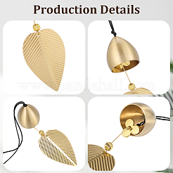 Латунные подвески-колокольчики&nbsp;HJEW-WH20816-010G-F