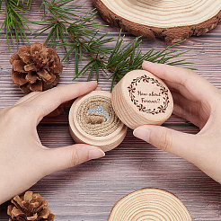 Деревянная коробка для колец OBOX-WH0009-005