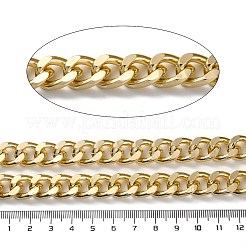 Chaînes gourmettes à facettes taillées au diamant en aluminium d'oxydation&nbsp;CHA-H001-04KCG