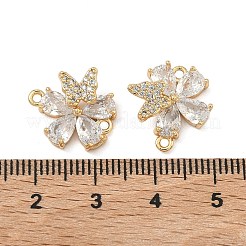 Шармы-соединители из латуни с паве из кубического циркония&nbsp;KK-A286-04G