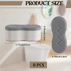 Бамперы для сиденья унитаза из АБС-пластика с прочным клеем для крепления крышки унитаза AJEW-WH20060-61B