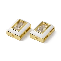 Стойка покрытие латунные прямоугольные бусины&nbsp;KK-C007-14G-05