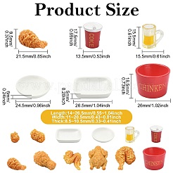 60 шт. 12 стиля миниатюрных украшений из смолы&nbsp;AJEW-CJ0001-76