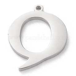 Pendentif lettre en acier inoxydable 304 résistant au ternissement&nbsp;LS-STAS-J028-01Q