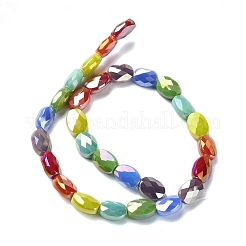 Стеклянные бусины с гальваническим покрытием &nbsp;X-EGLA-C004-06