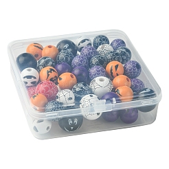 Набивные деревянные европейские бусины WOOD-FS0001-30