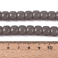 Abalorios de vidrio jade de imitación hebras&nbsp;GLAA-Q106-02A-A01