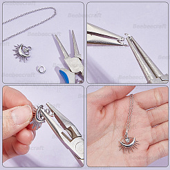 50 個 5 色の真鍮オープン丸カン  丸型ロックジャンプリング  ミックスカラー  5.5x1mm  穴：3mm  10個/カラー&nbsp;KK-BBC0027-91