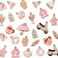 28 шт. 14 стиля подвески из сплава и эмали на тему пляжного отдыха ENAM-FS0003-34