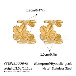 Pendientes de puño de acero inoxidable 304 para mujer&nbsp;YW4360-1