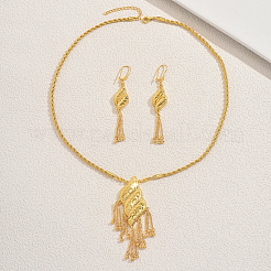 Комплекты из серег и ожерелий с ромбами и кисточками для женщин ZK8353