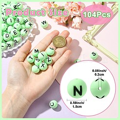 Perline in silicone 104 pz 26 stili&nbsp;SIL-SZ0003-40G
