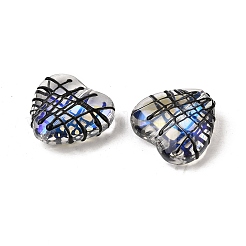 Прозрачные стеклянные эмалевые бусины&nbsp;GLAA-S388-01C