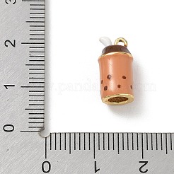 Ciondoli smaltato in ottone&nbsp;KK-CBA1717-03G-01