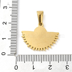 Подвески в виде веера с имитацией белой ракушки из смолы STAS-R229-12G