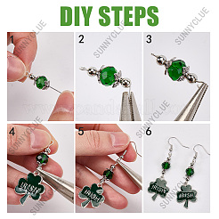 DIY-Set zum Basteln von Ohrringen zum Thema St. Patrick's Day&nbsp;DIY-SC0029-05