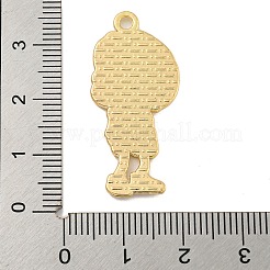 ハロウィンアロイエナメルペンダント  ゴールドカラー  スケルトンチャーム  サンゴ  34x16x2mm  穴：1.9mm&nbsp;ENAM-H045-01G-07