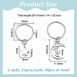 24шт 2 стиля сплава дреды бусины PALLOY-AB00079