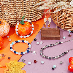 960 шт. 32 вида стеклянных бусин с эффектом кракле&nbsp;GLAA-PH0002-94