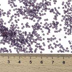 MIYUKIラウンドロカイユビーズ  日本製シードビーズ  15/0  （rr312)アメジストゴールド光沢  1.5mm  穴：0.7mm  約5555個/10g&nbsp;X-SEED-G009-RR0312