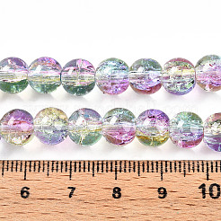 Crépitement transparent brins de perles de verre&nbsp;X1-GLAA-T025-8mm-02C