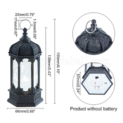 Ornements de lampes en plastique à thème de noël&nbsp;HJEW-WH0028-32