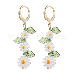 Серьги-гвоздики с застежкой-молнией из натуральной пресноводной ракушки EJEW-JE06338-02