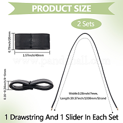 Плоский шнурок из искусственной кожи для сумки-ведра&nbsp;FIND-WH20007-51C