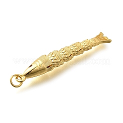 Pendentifs avec zircon cubiques à micro-pavés en laiton&nbsp;X-KK-R217-01G-04