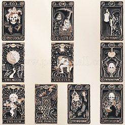 10 шт. 10 стиля эмалевых булавок Таро JEWB-SC0001-72