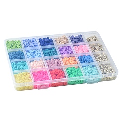 DIY Heishi бусины из полимерной глины набор для поиска ювелирных изделий DIY-FS0005-94B