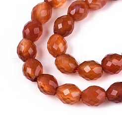 Природного сердолика нитей бисера G-T142-84