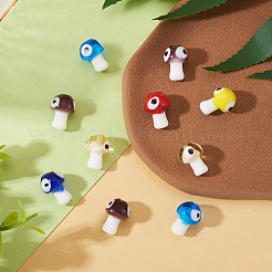 10шт ручной работы сглаз бусины лэмпворк LAMP-TA0001-80