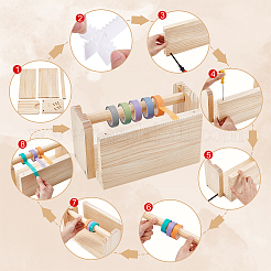 Деревянный диспенсер для клейкой ленты&nbsp;DIY-WH0308-618