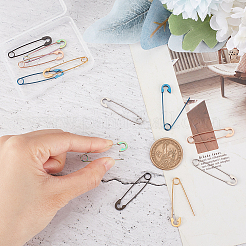 12 шт. 6 цвета 304 нержавеющая сталь серьги-кольца с булавками для женщин AJEW-UN0001-40